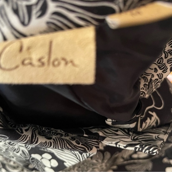 Caslon Floral Cotton Stretch Long Blazer Jacket M Petite (Fits S–M) - Picture 6 of 7